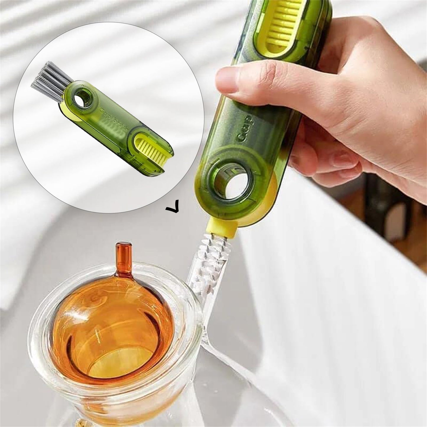 Multitrust 3 in 1 U Shaped Bottle Brush