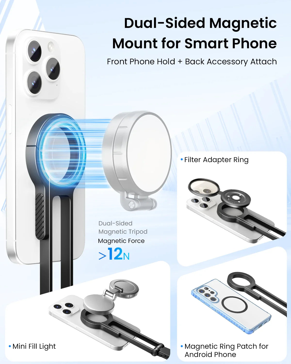 Magnetic MagSafe Phone Tripod Stand