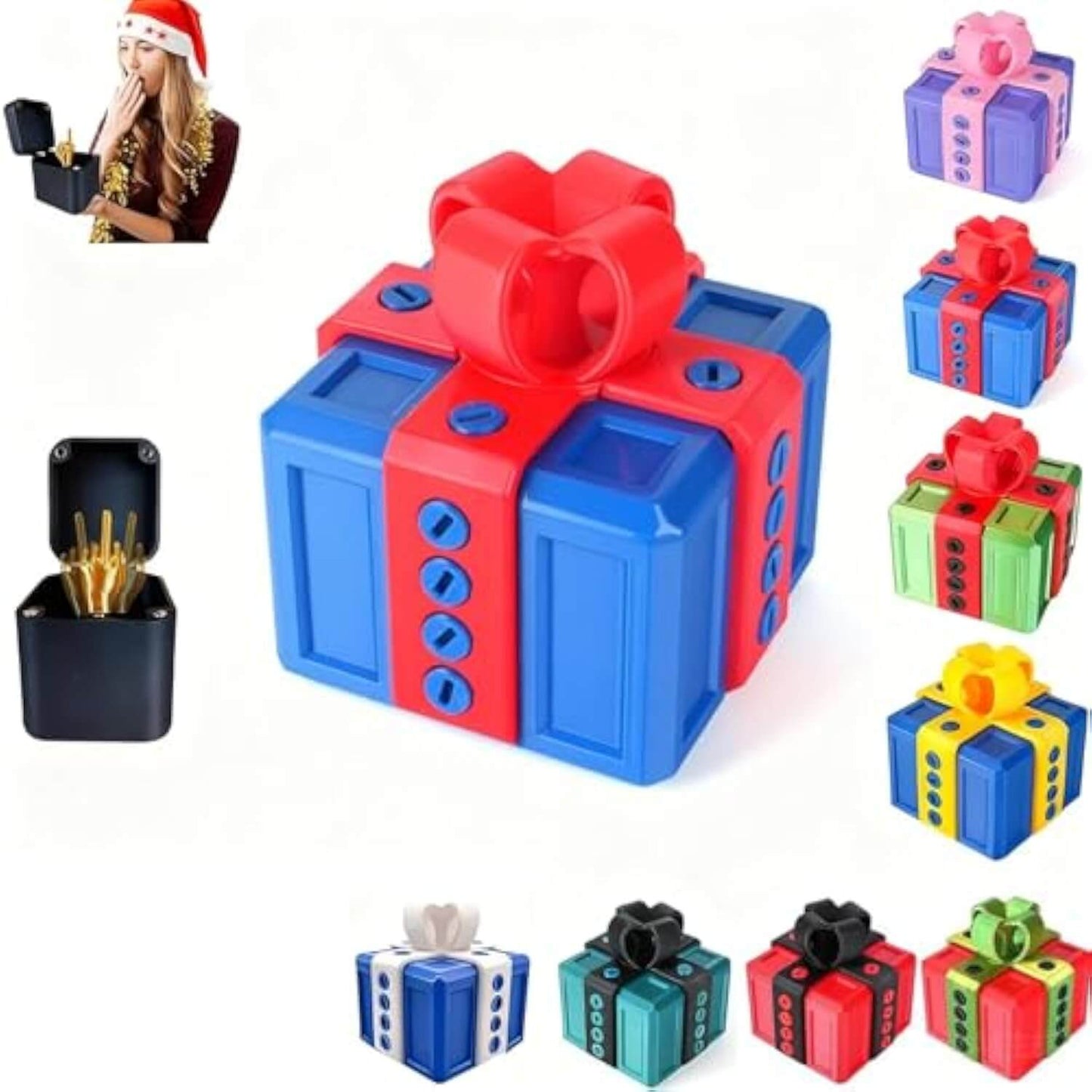 🔥 Final Day —Colorful Gift Box with Middle Finger – Funny Prank Box for Adults, Perfect for Parties and Holidays