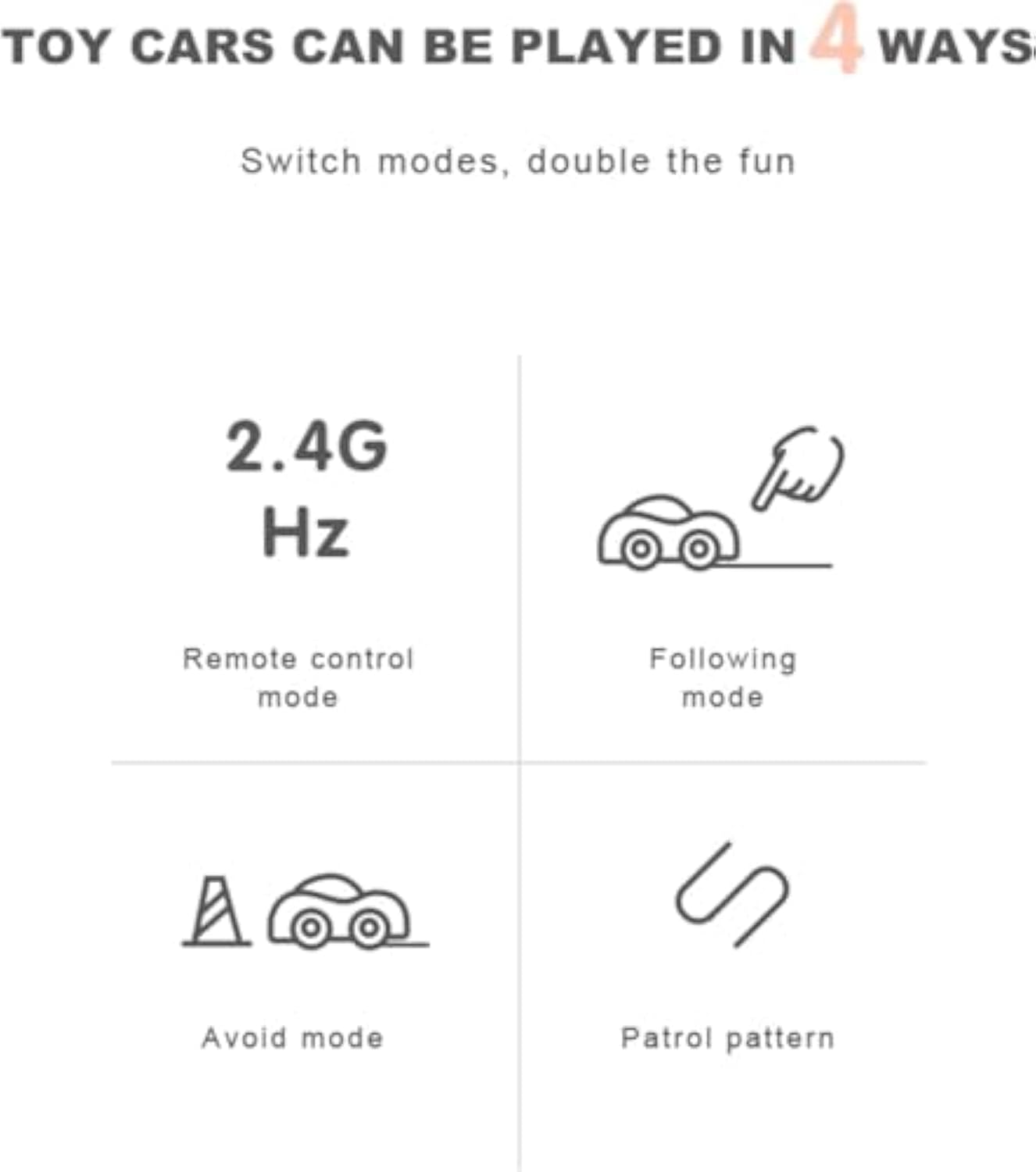 Smart Mini Inductive RC Car – Line Tracking, Gesture Control & Obstacle Avoidance Toy