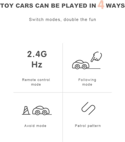 Smart Mini Inductive RC Car – Line Tracking, Gesture Control & Obstacle Avoidance Toy