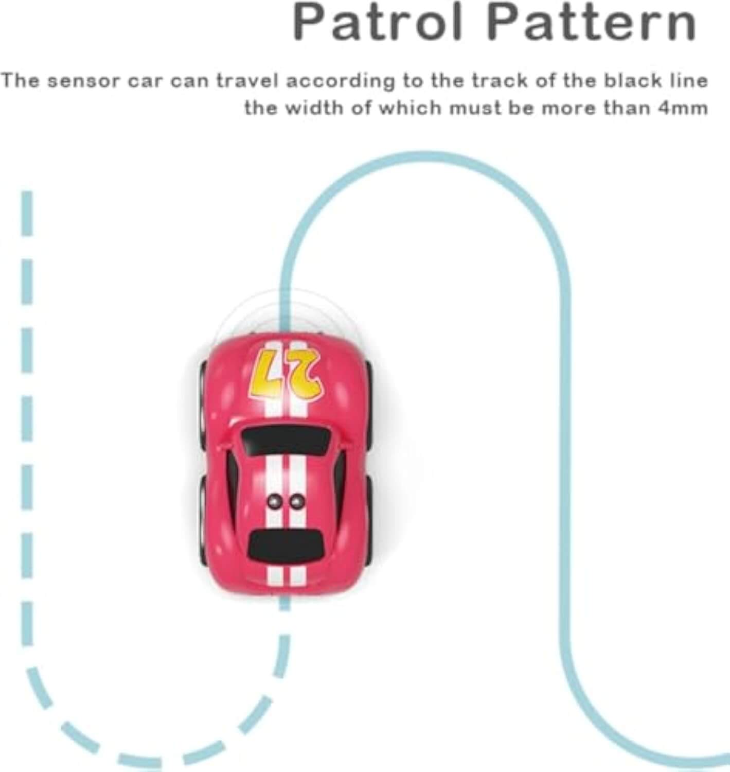 Smart Mini Inductive RC Car – Line Tracking, Gesture Control & Obstacle Avoidance Toy