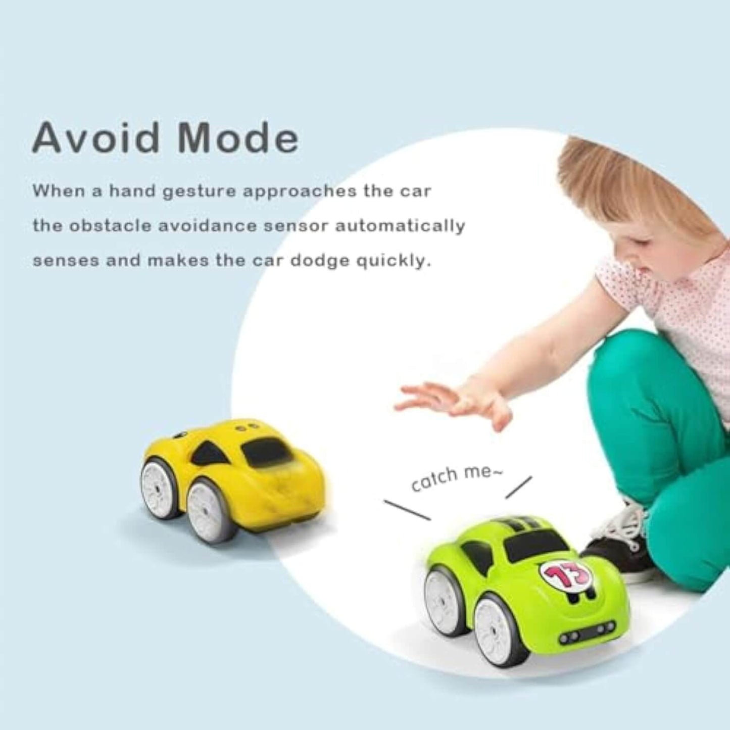 Smart Mini Inductive RC Car – Line Tracking, Gesture Control & Obstacle Avoidance Toy