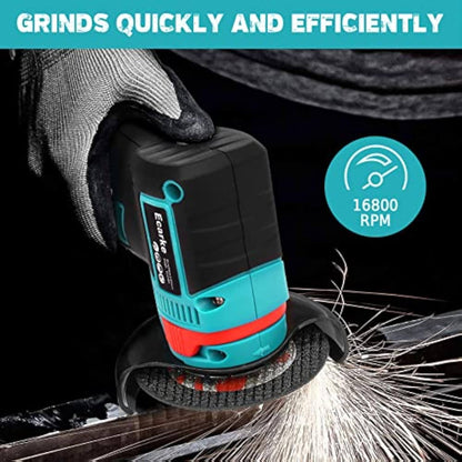 12V Cordless Brushless Mini Angle Grinder Kit (500W)