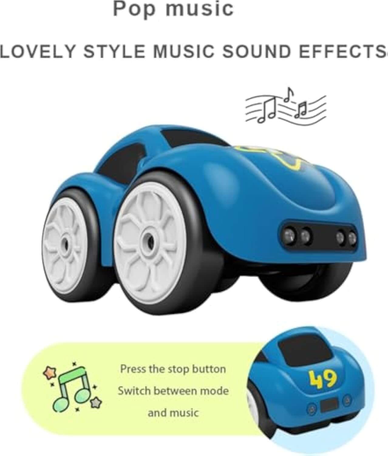 Smart Mini Inductive RC Car – Line Tracking, Gesture Control & Obstacle Avoidance Toy