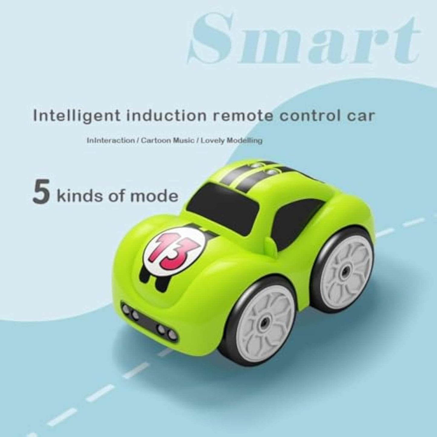 Smart Mini Inductive RC Car – Line Tracking, Gesture Control & Obstacle Avoidance Toy