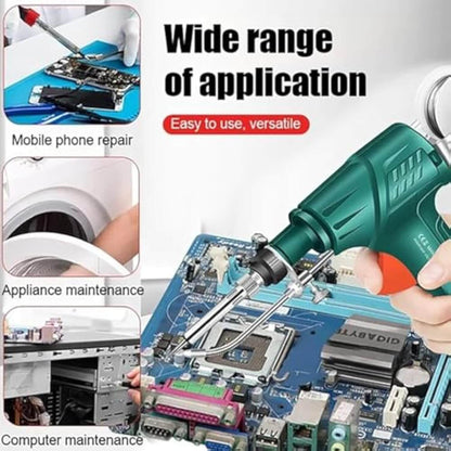 60W Electric Soldering Gun Kit with Auto Feed & Accessories